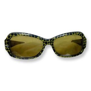 Jean LaFont Vintage Vahine Sunglasses / Eyeglasses - Green/ Black Frames